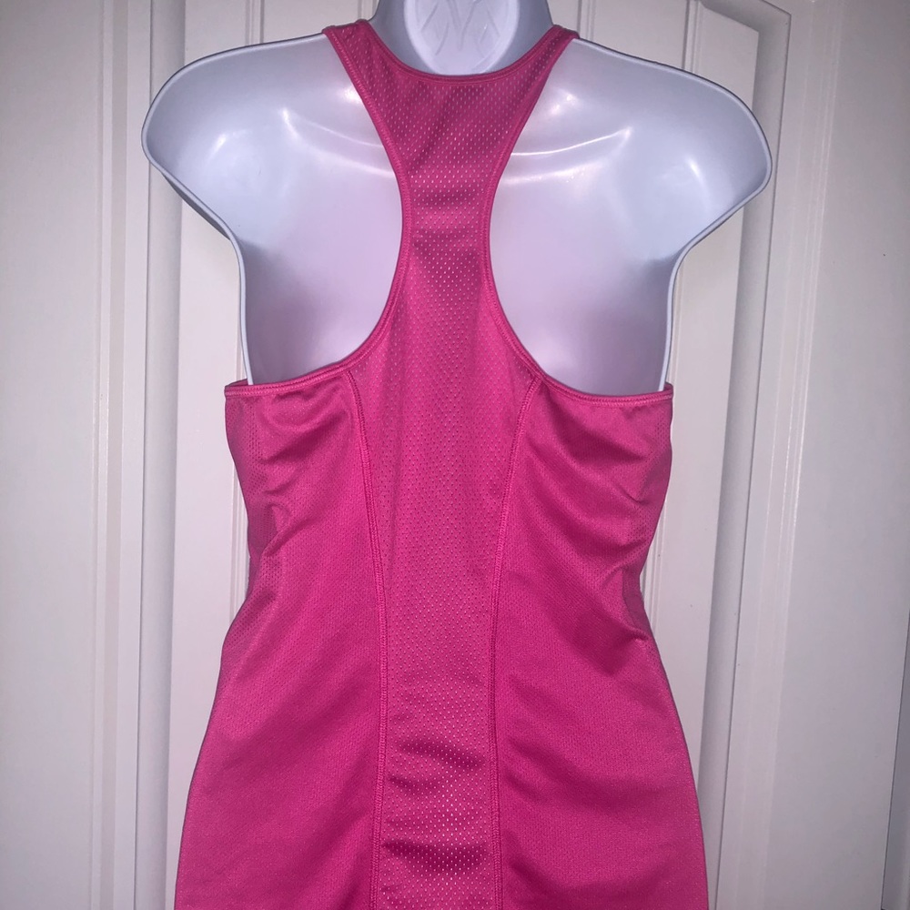 Danskin hot pink racer back tank Sz 8-10